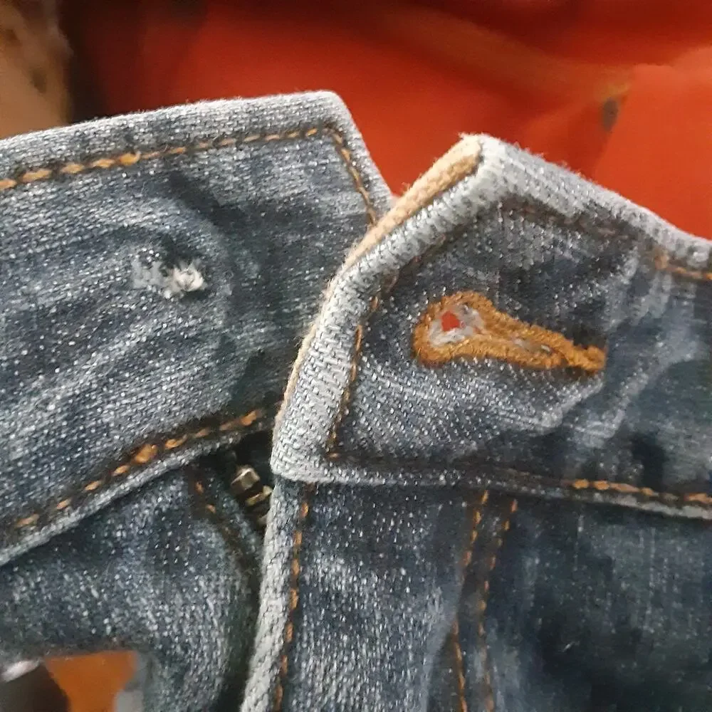 Duluth Trading Men 42x30 Flex Ballroom Mid Rise Dark Wash Blue Jean READ